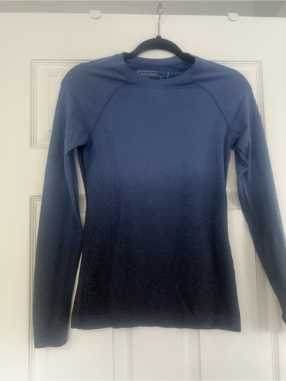 Figs Ombre Blue Salta long sleeve XS